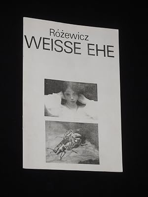 Imagen del vendedor de Programmheft Deutsches Theater Berlin Kammerspiele 1979. WEISSE EHE von Tadeusz Rozewicz. Insz.: Rolf Winkelgrund, Bhnenbild/ Kostme: Eberhard Keienburg, Musik: Uwe Hilprecht. Mit Eva Weienborn, Simone v. Zglinicki, Horst Weinheimer, Christine Schorn, Margit Bendokat, Hanne Deeger, Michael Pan, Reimar Joh. Baur, Katja Paryla, Lothar Dimke a la venta por Fast alles Theater! Antiquariat fr die darstellenden Knste