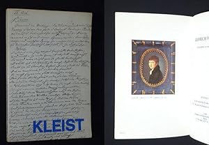 Image du vendeur pour Heinrich von Kleist. Zum Gedenken an seinen 200. Geburtstag. Ausstellung der Staatsbibliothek Preuischer Kulturbesitz in Verbindung mit der Heinrich-von-Kleist-Gesellschaft e. V. in der Orangerie des Charlottenburger Schlosses Berlin 11. Novemver 1977 - 8. Januar 1978 mis en vente par Fast alles Theater! Antiquariat fr die darstellenden Knste