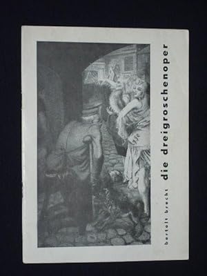 Imagen del vendedor de Programmheft 13 Landestheater Dessau 1964/65. DIE DREIGROSCHENOPER von Bertolt Brecht, Kurt Weill (Musik). Insz.: Albert R. Pasch, musikal. Ltg.: Wolfgang Schmorl, Bhnenbild/ Kostme: Wolf Hochheim. Mit Erich Groe (Macheath), Helmut Kaps-Zurmahr, Gisela Findeisen, Ilse Bendin, Eberhard Kratz, Eberhard Lorenz, Wolfgang Amberger, Alfred Woronetzki a la venta por Fast alles Theater! Antiquariat fr die darstellenden Knste