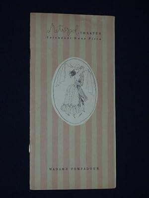 Bild des Verkufers fr Programmheft Metropol-Theater Berlin 1951. MADAME POMPADOUR von Schanzer/ Welisch, Leo Fall (Musik). Regie: Geiger, musikal. Ltg.: Herbert Kawan, Bhnenbild: Hermann Kaubisch, Kostme: Maria Uhlig. Mit Irmgard Seifert, Joachim Hoyer, Erich-Karl Brandes, J Schorn, Mimi Gottschlig, Irmgard Holler, Heinz Mller, Guido Goroll zum Verkauf von Fast alles Theater! Antiquariat fr die darstellenden Knste