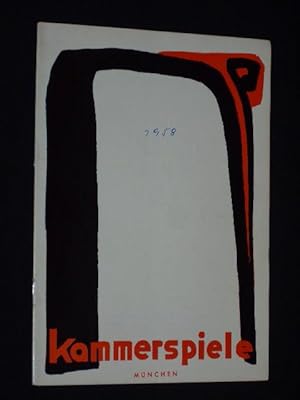 Bild des Verkufers fr Programmheft 12 Mnchner Kammerspiele 1957/58. Deutsche Erstauffhrung MNNER AM SONNTAG von Jean Louis Roncoroni. Insz: Heinz Hilpert, Bhnenbild: Hannes Meyer, Kostme: Liselotte Erler. Mit Arno Assmann, Therese Giehse, Mario Adorf, Rolf Boysen, Kathrin Schmidt, Horst Tappert, Anid Iplicjian zum Verkauf von Fast alles Theater! Antiquariat fr die darstellenden Knste