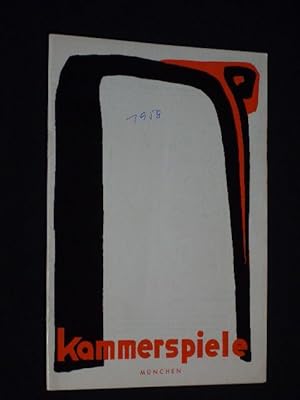 Seller image for Programmheft 1 Mnchner Kammerspiele 1958/59. Urauffhrung DIE ZWLF GESCHWORENEN von Rose/ Budjuhn. Insz.: Hans Schweikart, Bhnenbild: Alois Sippel. Kostme: Leo Gnther. Mit Heini Gbel, Herbert Btticher, Benno Sterzenbach, E. F. Frbringer, Horst Tappert, Werner Lieven, Wilmut Borell, Robert Graf, Ernst Stahl-Nachbaur for sale by Fast alles Theater! Antiquariat fr die darstellenden Knste