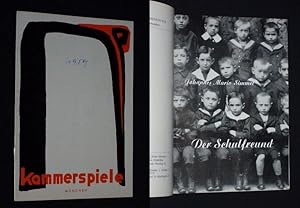 Image du vendeur pour Programmheft 5 Mnchner Kammerspiele 1958/59. DER SCHULFREUND von Johannes Mario Simmel. Insz.: Arno Assmann, Bhnenbild: Jrg Zimmermann. Mit Rudolf Vogel, Gertraud Wania, Gerd Baltus, Werner Hessenland, Alexander Kerst, Rudolf Rhomberg, Helga Gutenkunst, Michael Paryla, Dieter Munck, Rudolf Ortmann mis en vente par Fast alles Theater! Antiquariat fr die darstellenden Knste