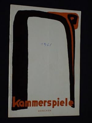 Bild des Verkufers fr Programmheft 7 Mnchner Kammerspiele 1960/61. TIMON VON ATHEN von Shakespeare. Bearb./Insz.: Fritz Kortner, Bhnenbild/ Kostme: Karl von Appen, Musik: Herbert Brn. Mit Romuald Pekny (Timon), Gnter Grwert, Rudolf Rhomberg, Emil Markgraber, Tilla Frh, Angelika Halke, Brigitte Schmidt, Ingrid Winkler zum Verkauf von Fast alles Theater! Antiquariat fr die darstellenden Knste