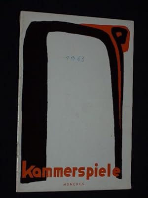 Immagine del venditore per Programmheft 2 Mnchner Kammerspiele 1962/63. DER NACHFOLGER von Reinhard Raffalt. Insz.: August Everding, Bhnenbild: Jrg Zimmermann, techn. Einr.: Hanns Zimmermann. Mit Paul Mederow, Paul Hoffmann, Stefan Schnabel, Herbert Hbner, Paul Verhoeven, Romuald Pekny, Rudolf Forster, Alexander Hegarth, Peter Paul venduto da Fast alles Theater! Antiquariat fr die darstellenden Knste