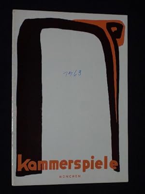 Seller image for Programmheft 7 Mnchner Kammerspiele 1962/63. DIE NACHT DES LEGUAN von Tennessee Williams. Insz.: Max P. Ammann, Bhnenbild/ Kostme: Jrgen Rose, Musik: Hermann Thieme. Mit Margrit Weiler, Krischan Bertus, Tilo Prckner, Norbert Kappen, Uli Steigberg, Ruth Maria Kubitschek, Kurt Blau, Brigitte Hipp, Kurt Horwitz for sale by Fast alles Theater! Antiquariat fr die darstellenden Knste