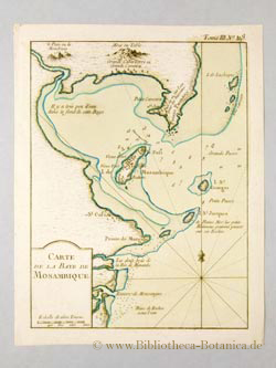 Bild des Verkufers fr Carte de la Baye de Mosambique. zum Verkauf von Bibliotheca Botanica