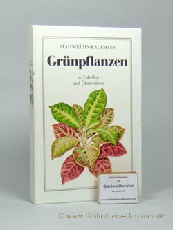 Bild des Verkufers fr Grnpflanzen. in Tabellen und bersichten. zum Verkauf von Bibliotheca Botanica