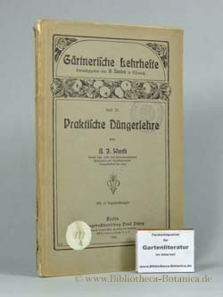 Imagen del vendedor de Praktische Dngerlehre. a la venta por Bibliotheca Botanica