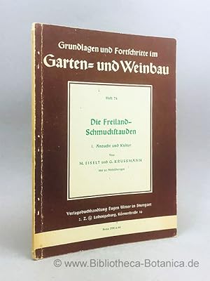 Seller image for Anzucht und Kultur der Freiland-Schmuckstauden. for sale by Bibliotheca Botanica