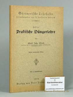 Imagen del vendedor de Praktische Dngerlehre. a la venta por Bibliotheca Botanica