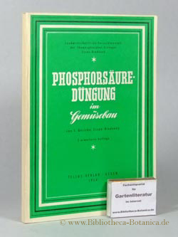 Bild des Verkufers fr Phosphorsuredngung im Gemsebau. zum Verkauf von Bibliotheca Botanica