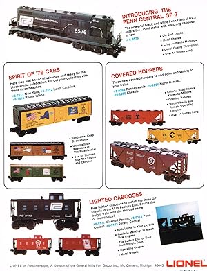 LIONEL INTRODUCING THE PENN CENTRAL GP-7 (Consumer Trade Catalog)