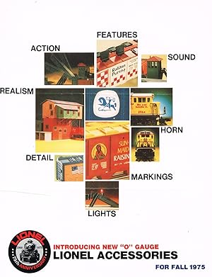 INTRODUCING NEW "O" GAUGE LIONEL ACCESSORIES FOR FALL 1975 (Consumer Trade Catalog)