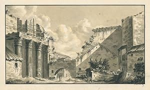 Seller image for Rom, Blick auf das Augustusforum mit der Ruine des Mars Ultor-Tempels. for sale by Galerie Joseph Fach GmbH