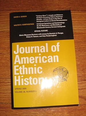 Image du vendeur pour Journal of American Ethnic History: Spring 2009: Volume 28, Number 3 mis en vente par Friendly Used Books