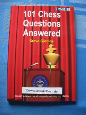 Bild des Verkufers fr 101 Chess Questions Answered. zum Verkauf von Antiquariat BehnkeBuch
