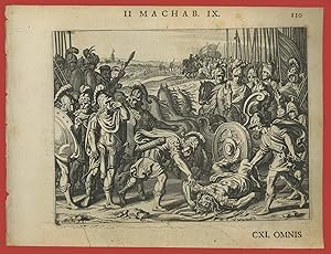 Immagine del venditore per Fine di Antioco Epifane Gerusalemme Maccabei 9.5 Iconum Biblicarum 1648 Bibbia venduto da Studio Bibliografico Imprimatur