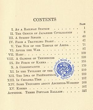 Bild des Verkufers fr KOKORO: Hints And Echoes Of Japanese Inner Life. [First Limited Edition 2000 Cop zum Verkauf von RARE ORIENTAL BOOK CO., ABAA, ILAB