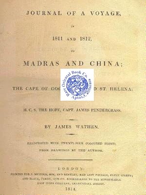 Seller image for JOURNAL OF A VOYAGE, IN 1811 AND 1812, TO MADRAS AND CHINA. Returning by the Cap for sale by RARE ORIENTAL BOOK CO., ABAA, ILAB