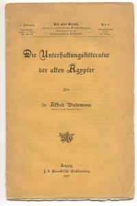 Seller image for Die Unterhaltungsliteratur der alten gypter. Der alte Orient 3. Jahrgang Heft 4 for sale by Versandantiquariat Hsl