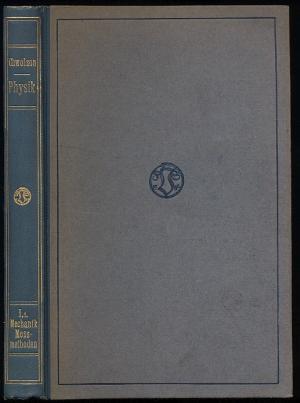 Bild des Verkufers fr Lehrbuch der Physik. Erster Band, Erste Abteilung: Mechanik und Memethoden zum Verkauf von Versandantiquariat Hsl