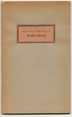 Image du vendeur pour Lichtenberg. Worte Gttinger Denkens, gesprochen vor der Universitt zum 200. Geburtstage Lichtenbergs mis en vente par Versandantiquariat Hsl