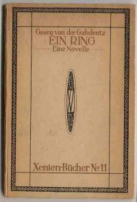 Bild des Verkufers fr Ein Ring. Eine Novelle zum Verkauf von Versandantiquariat Hsl