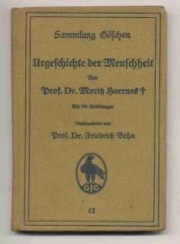 Seller image for Urgeschichte der Menschheit. Mit 100 Abbildungen. Sammlung Gschen Nr. 42 for sale by Versandantiquariat Hsl