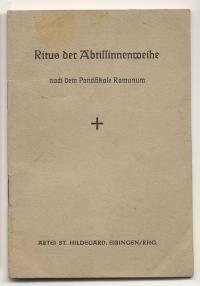 Imagen del vendedor de Der Ritus der btissinnenweihe a la venta por Versandantiquariat Hsl