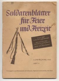 Image du vendeur pour Soldatenbltter fr Feier und Freizeit. 4. Jahrgang 1943 Heft 5 mis en vente par Versandantiquariat Hsl