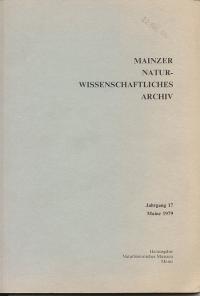 Mainzer Naturwissenschaftliches Archiv Jahrgang 17 Mainz 1979