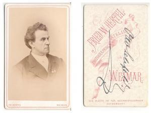 CDV Carte de Visite Foto Schauspieler Otto Lehfeld Weimar um 1880