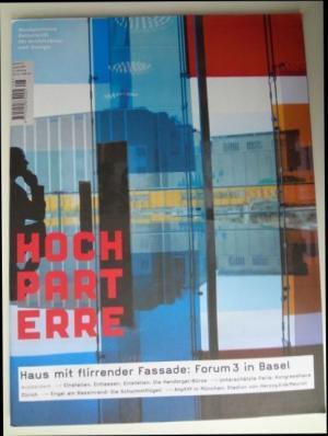 Hochparterre. Zeitschrift für Architektur und Design. Nummer 8 August 2005 18. Jahrgang.