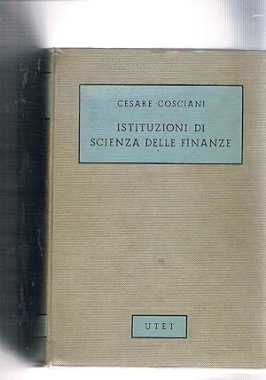 Imagen del vendedor de Istituzioni di scienza delle finanze. a la venta por Libreria Gull