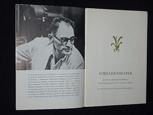 Imagen del vendedor de Programmheft 160 Schiller-Theater 1964. NACH DEM S�NDENFALL von Arthur Miller. Insz.: Hansj�rg Utzerath, B�hnenbild/Kost�me: H. W. Lenneweit, Musik Herbert Baumann. Mit Erich Schellow, Karin Remsing, G�nther Flesch, Hilla Hofer, Eduard Wandrey u.v.a. a la venta por Fast alles Theater! Antiquariat f�r die darstellenden K�nste
