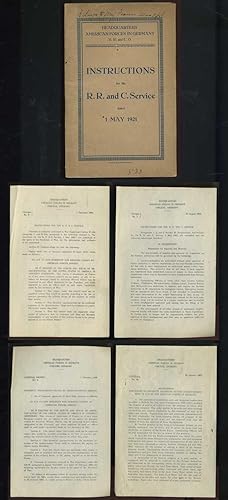 Headquarters: American Forces in Germany, R. R. and C. O. Instructions for the R.R. and C. Service