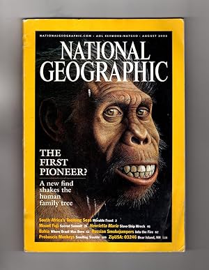 Immagine del venditore per National Geographic Magazine - August, 2002. First Human; South Africa Seas; Mount Fuji; Slave Ship Henrietta Marie; Bahia; Russian Smokejumpers; Proboscis Monkeys; Bear Island, NH venduto da Singularity Rare & Fine