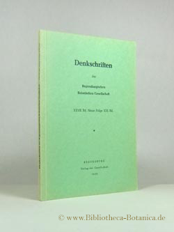 Bild des Verkufers fr [HOPPEA] Band 21. Denkschriften der Regensburgischen Botanischen Gesellschaft. zum Verkauf von Bibliotheca Botanica