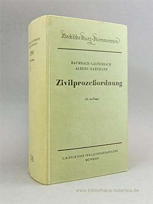 Bild des Verkufers fr Zivilprozessordnung mit Gerichtsverfassungsgesetz und anderen Nebengesetzen. zum Verkauf von Bibliotheca Botanica