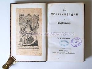 Imagen del vendedor de Die Mariensagen in Oesterreich. EA. a la venta por Antiquariat am Moritzberg