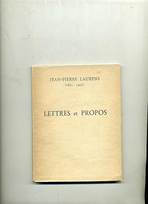 Seller image for LETTRES ET PROPOS for sale by Librairie CLERC