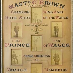 Image du vendeur pour Master Charles BROWN ( "Young Nimrod", "Champion wing and rifle shot of the world") mis en vente par James Cummins Bookseller, ABAA
