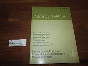 Bild des Verkufers fr Parlament und Regierung : Fragen des parlamentarischen Regierungssystems zum Verkauf von Antiquariat im Kaiserviertel | Wimbauer Buchversand