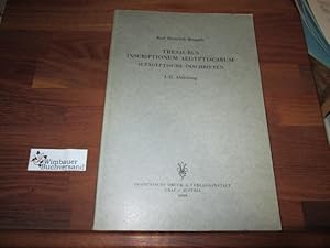 Thesaurus Inscriptionum Aegyptiacarum. Altägyptische Inschriften. I./II. Abteilung