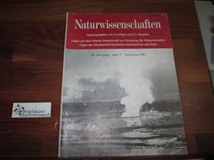 Bild des Verkufers fr Die Naturwissenschaften - Organ der Max-Planck-Gesellschaft zur Frderung der Wissenschaften Heft 11 / 81 zum Verkauf von Antiquariat im Kaiserviertel | Wimbauer Buchversand