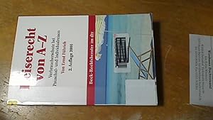 Bild des Verkufers fr Reiserecht von A - Z : Verbraucherschutz bei Pauschal- und Individualreisen. von, dtv ; 5643 : Beck-Rechtsberater zum Verkauf von Antiquariat im Kaiserviertel | Wimbauer Buchversand