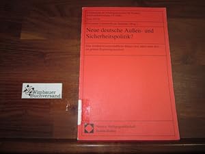 Bild des Verkufers fr Neue deutsche Auen- und Sicherheitspolitik? : eine friedenswissenschaftliche Bilanz zwei Jahre nach dem rot-grnen Regierungswechsel. Christiane Lammers/Lutz Schrader (Hrsg.). Mit Beitr. von: Ulrich Albrecht . sowie Zeitdokumenten aus Friedensbewegung, Friedensforschung und politischen Parteien zum Verkauf von Antiquariat im Kaiserviertel | Wimbauer Buchversand