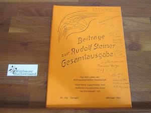 Bild des Verkufers fr Beitrge zur Rudolf Steiner Gesamtausgabe.Nr. 105 zum Verkauf von Antiquariat im Kaiserviertel | Wimbauer Buchversand