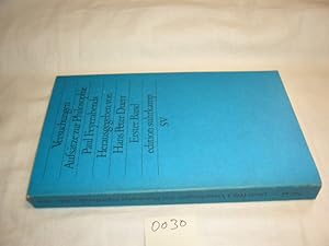 Versuchungen I. Aufsätze zur Philosophie Paul Feyerabends.